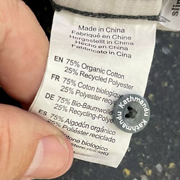 Kathmandu Short Sleeve Check Plaid Button Down Shirt. Large - Picture 7 of 10